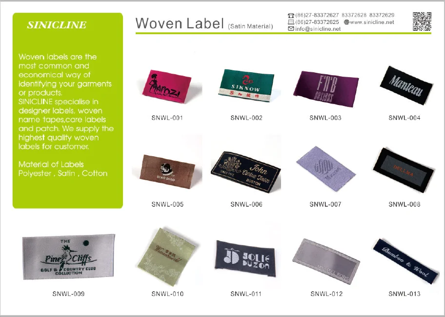 Customized garment clothes woven label tag/woven labels/clothing label