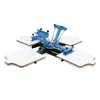 4 Color 4 Station Silk Screen Printing Machine T-Shirt Wood Pressing Heat Press