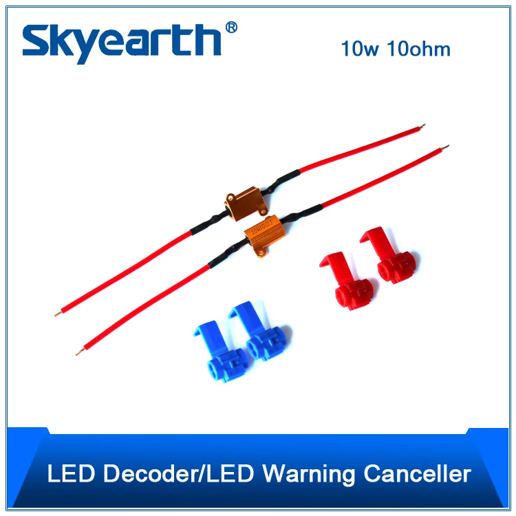 hot sale high quality LED load resistors for turn signal light error free 10w 10ohm