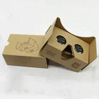 Newest Style Diy 3D Google VR Video 3D Virtual Reality Glasses Google Cardboard Kits, Headset Second 3D Paper Glasses