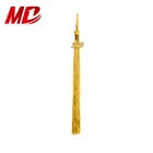 Rayon Tassel For Graduation Wholesale Double Color Green/Gold Tassel With 2020 Year Charm For Graduation Cap