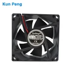 Gelid silent 80mm 8025 dc fan 12v 24v 48v intel cpu computer cooler fan dc 80mm*80mm*25mm cooling fan