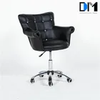 Hair Salon Furniture Black PU Leather Styling Salon chair