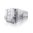 Continuous production multilayer automatic hemp flower gas dryer