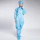 Factory cheap work coveralls/Unisex cleanroom coverall with hood/working coverall