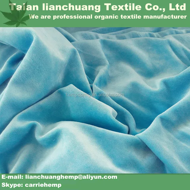 dyed organic bamboo fabric, bamboo velour fabrics for cloth