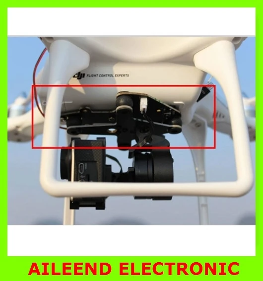 DJI Phantom Brushless Gimbal Aluminum Camera Mount with Motor & BGC3.1 Controller for 3/2/1 FPV Aerial Photography