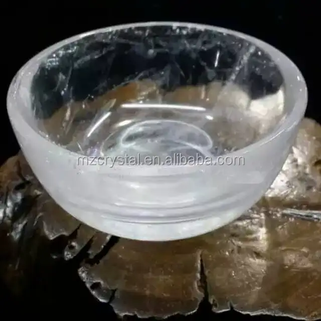 natural clear white crystal bowl for sale