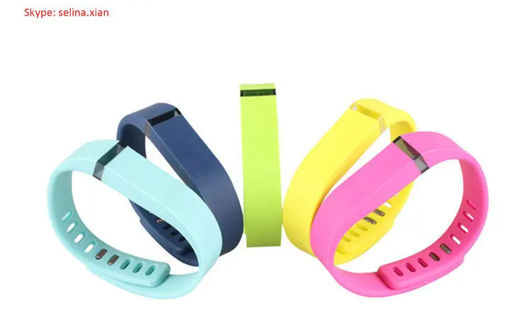 16 solid color available TPU+TPE material replacement large fitbit flex wireless band with factory price