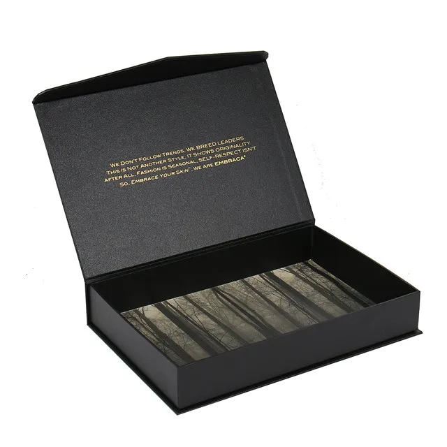 black texture paper brand gift luxury scarf packaging boxes