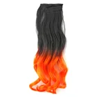 cheap new fashion synthetic tight curly ombre hair extension