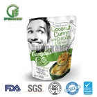 Hot stand up zipper oven microwave cooking bags /retort pouch/microwave bag for liquid organic soup packaging
