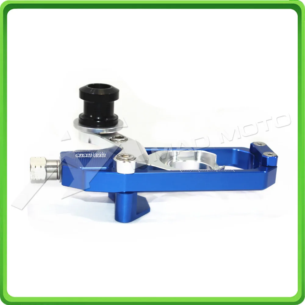 Motorcycle Chain Tensioner Adjuster with bobbins kit for Kawasaki Ninja ZX6R ZX-6R ZX-636 ZX636 2013 2014 2015 2016 Blue&Silver (9)