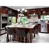 Classics style modern design wood veneer stain modular kitchen cabinets