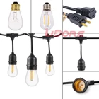 factory price outdoor party patio vintage decorative christmas bulb lamp c9 rgb industrial cotton led light string light