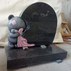 Granite Child Headstone Teddy Bear Monument Baby Tombstones