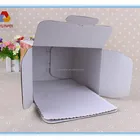 Paper cardboard birthday corrugated paper cake boxes, cake box with handpiece/window