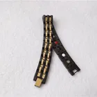 Fashion Gold-plating Magnet Germanium Titanium Bracelet