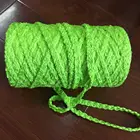 china yarn manufacture produces 100% polyester green or blue microfiber mop yarn