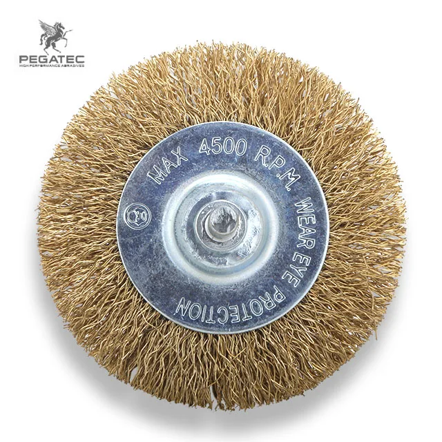 PEGATEC de-rusting cleaning buffing polishing twist knot steel wire cup grinding brush
