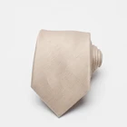 China New Design Popular Classical Fashion Mens Cream-coloured Silk Ties Slim Necktie