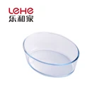 Microwave Safe Heat Resistant Oval Borosilicate Glass Bake Dish bakeware plate