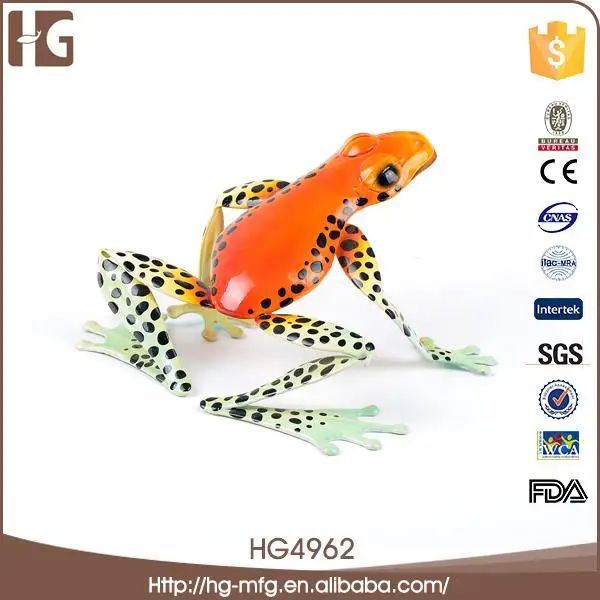 Best sale metal lying frog 16x14x9CMH HG4962 animal craft activities for wholesales