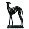 Decorative Life Size Black Resin Dog Statue
