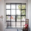 Factory Supply Attractive Price Steel Glass Doors and Windows With Iron Grill Design Iron Metal Windows Grill