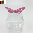 Hot sale clear plastic square delivery gift packaging box for candy