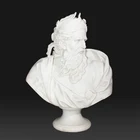 Marble human head statue roman man and woman bust