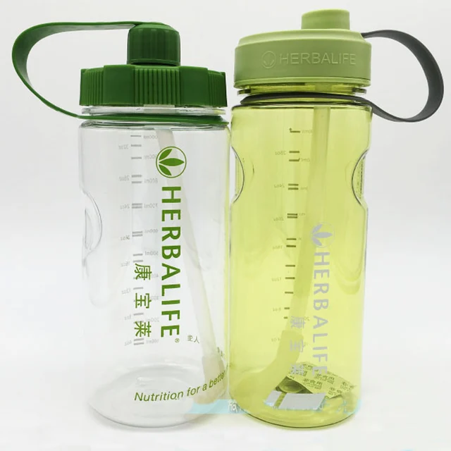 Big Size 1000ml Green Herbalife Nutrition Drinkware Protein Shaker Camping  Hiking Straw Shaker Water Bottle Space Bottle - Water Bottles - AliExpress
