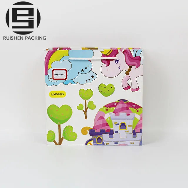 custom high quality cartoon paper gift bags for kids