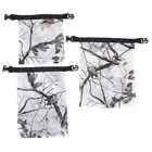 LUCKSTONE 3Pcs White Camping Waterproof Custom Plastic Bags