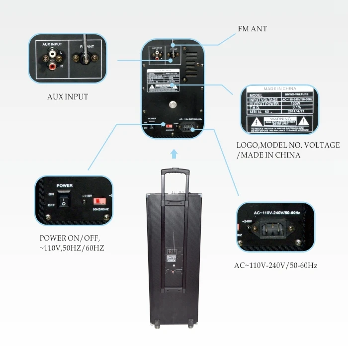 audio mixer with power vacuum tube speaker portable capsule speaker - ANKUX.COM