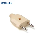OUCHI China Wholesale 2 Pin Non-Grounding Brass Terminal 6A Electric Plug