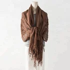 New design skeleton WOOL knitting scarf shawl SWR0320