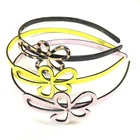 Hot Sale Pretty Cute Hair Accessories Bow Headband Cellulose Acetate Rhinestone Butterfly Hairbands For Girls Women