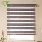 Wholesale two layer indoor manual or motorized zebra blinds