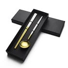 Set Gift Set Stainless Steel Spoon Chopsticks Gift Box Set For Wedding Hand Door Gift