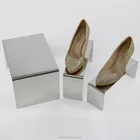Metal high heel shoes retail shop display holder stand riser rack