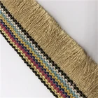 Custom wholesale brush fringe for baby shorts small cotton tassel trim accessories for dress yards