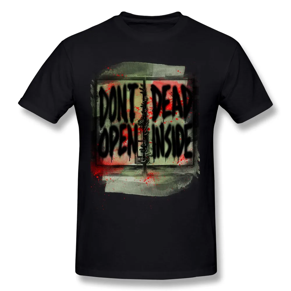 Simple Style 100% Cotton don't open dead inside men T-Shirt 2015 Fashion Style Hot Sale Man T Shirts