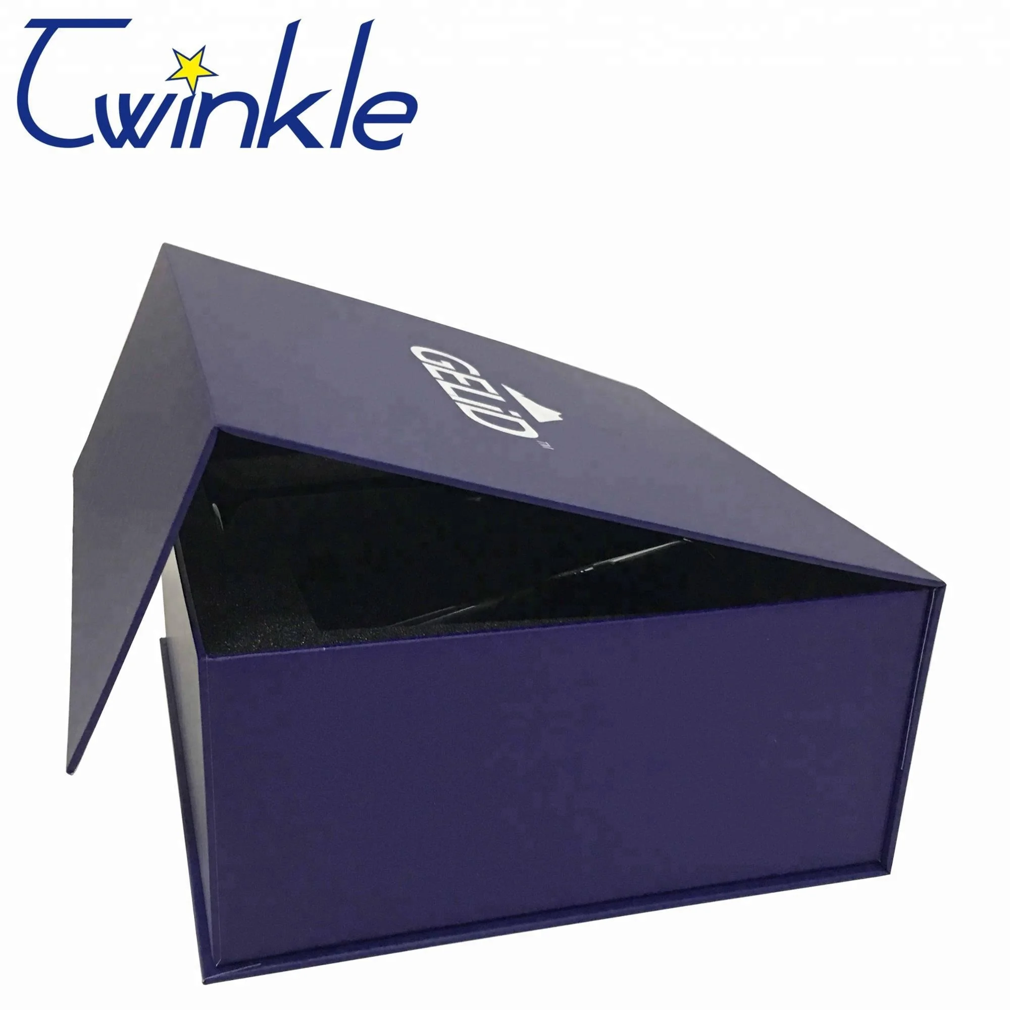 custom made rigid cardboard wine glass gift box with strong