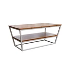 Home furniture bamboo moden white coffee table