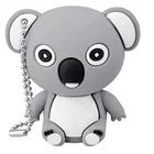 Hot sale 3D custom PVC koala USB Flash drive usb pendrive keychain promotional with gift box
