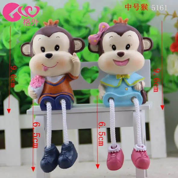 Monkey monkey doll hanging new gifts resin gifts festive ornaments trumpet