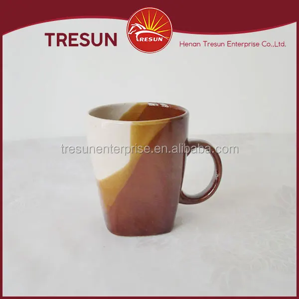 wholesale ceramic coffee mugs, 9oz brown table top ceramic