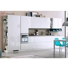 Chinese white lacquer material furniture for kitchen cabinets from factory in Foshan