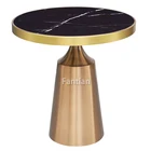 Wholesale marble dining table use table base stainless steel metal furniture end table leg